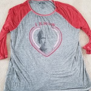 🌲Star Wars Han Solo raglan tshirt